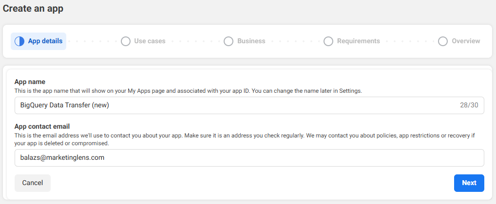 Adding app details.