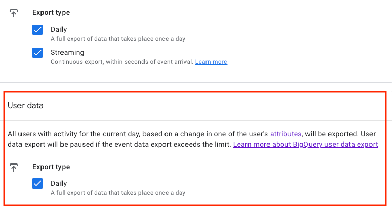 How (and why) to activate the GA4 user activity data export to BigQuery