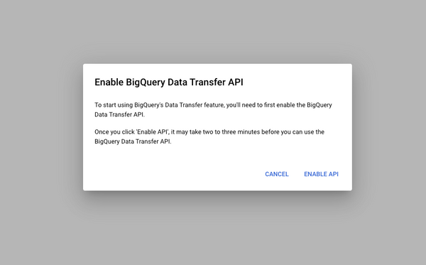How to set up the Google Ads data transfer to BigQuery