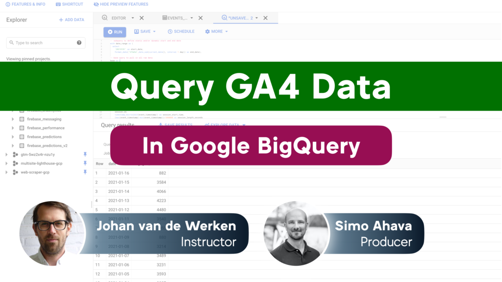 New digital course: unlock advanced insights with Google BigQuery and Google Analytics 4