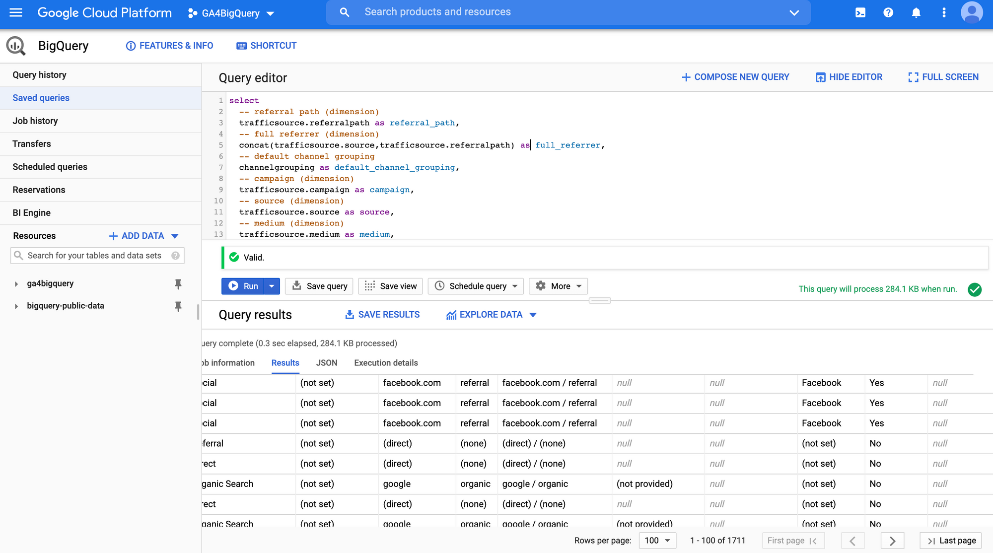 Traffic sources: dimensions & metrics (UA)