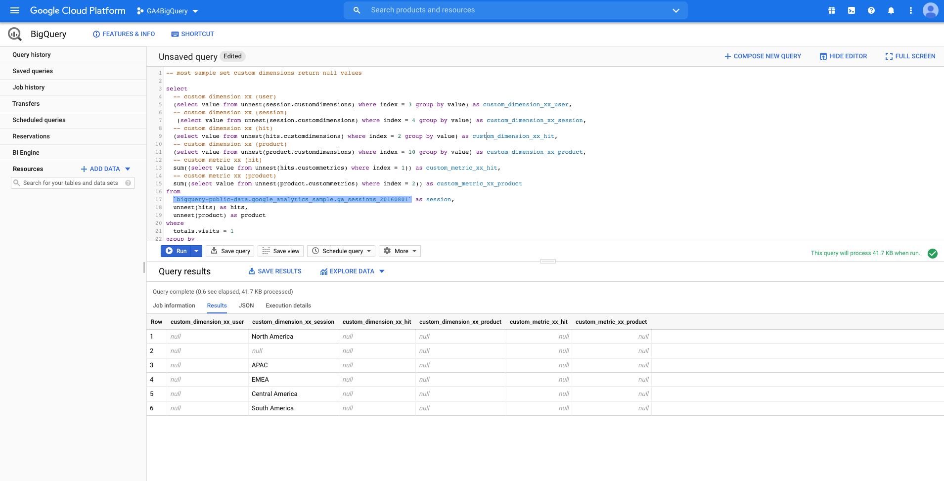 Custom dimensions & metrics (UA)
