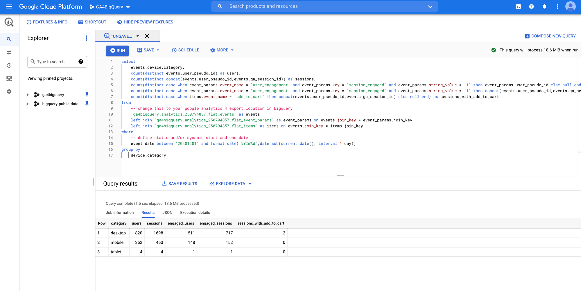Tutorial: How to flatten the GA4 BigQuery export schema for usage in relational databases